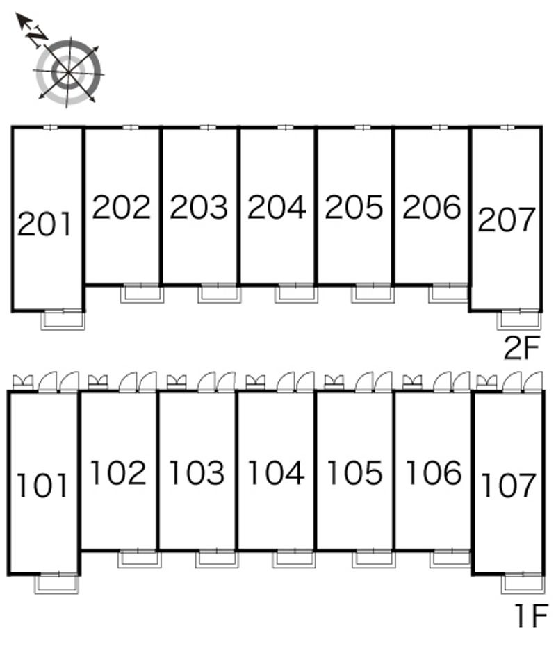 レオパレスピュアブリーズ 間取配置図
