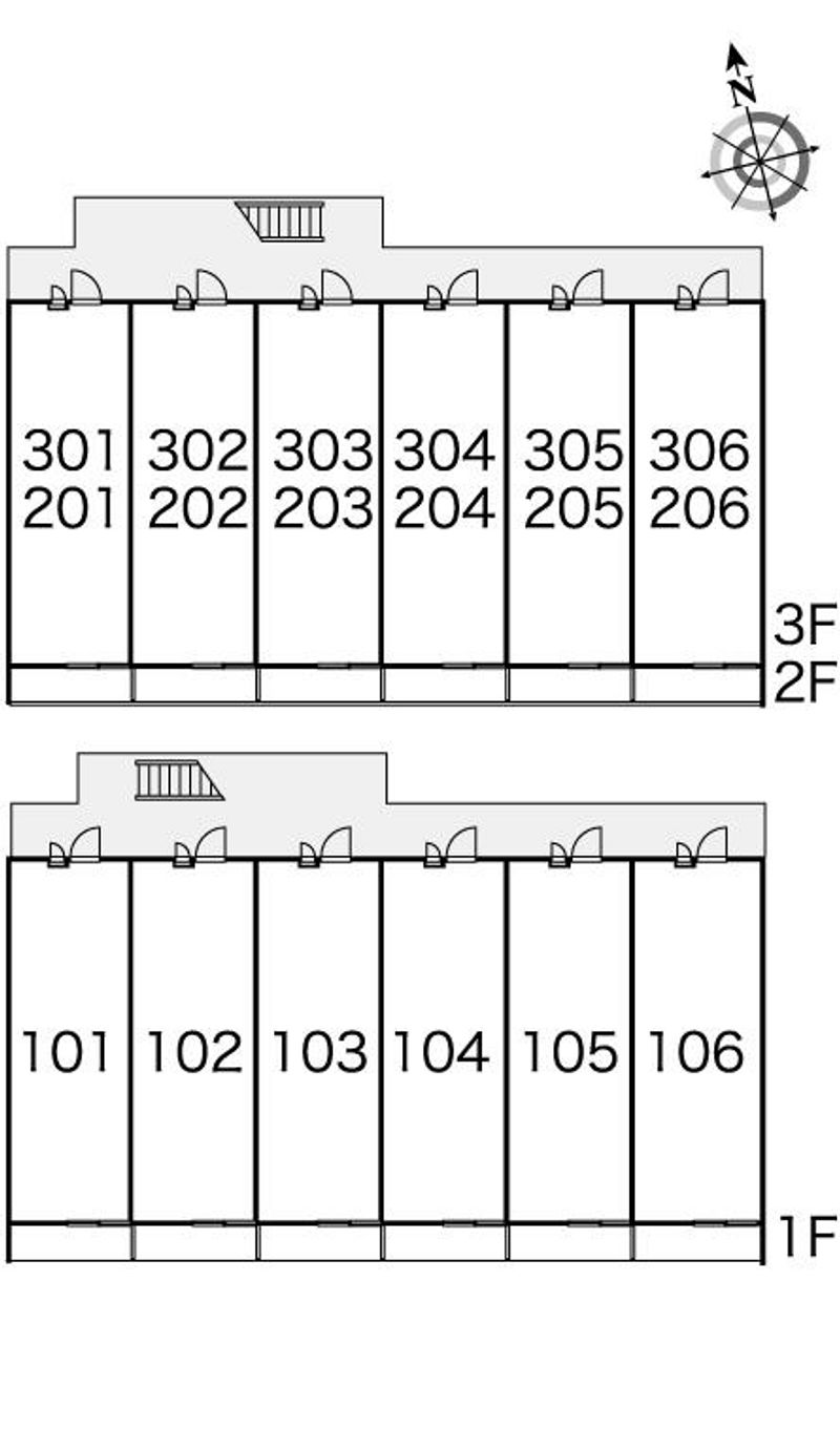 レオパレスノザンファンⅡ 間取り配置図