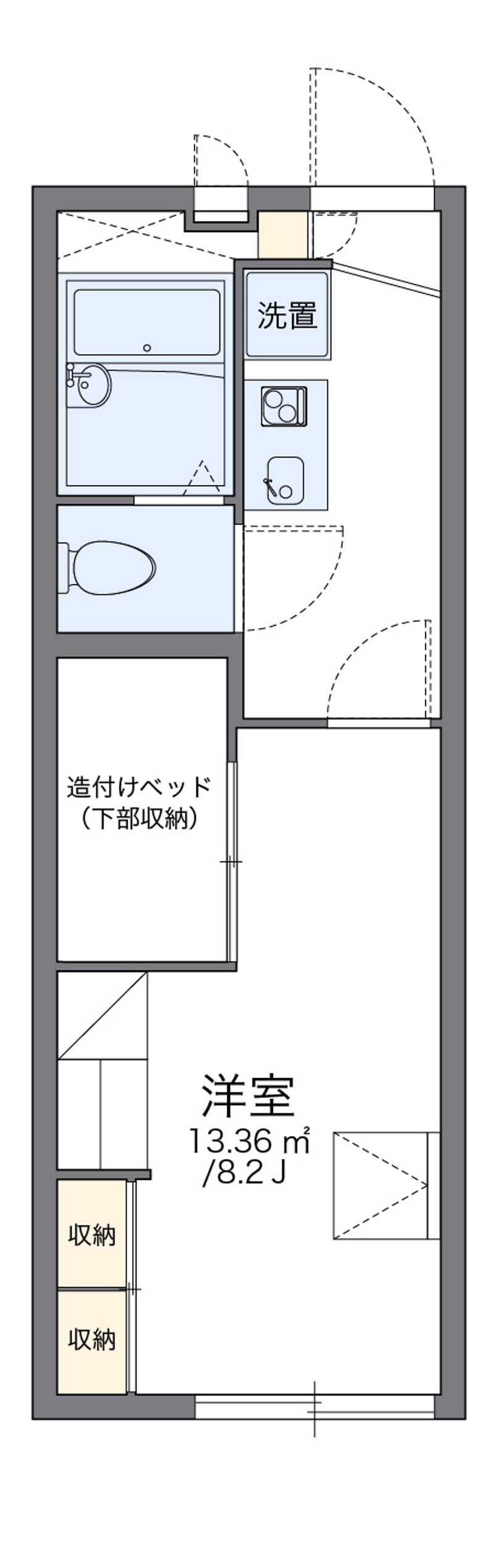 レオパレス葵 間取図