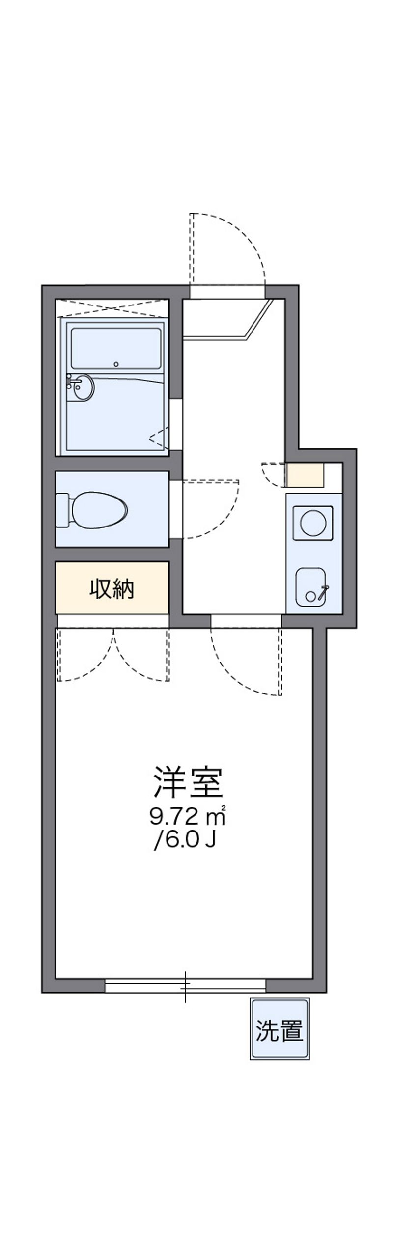 leopalace Matsuhocho B 户型图