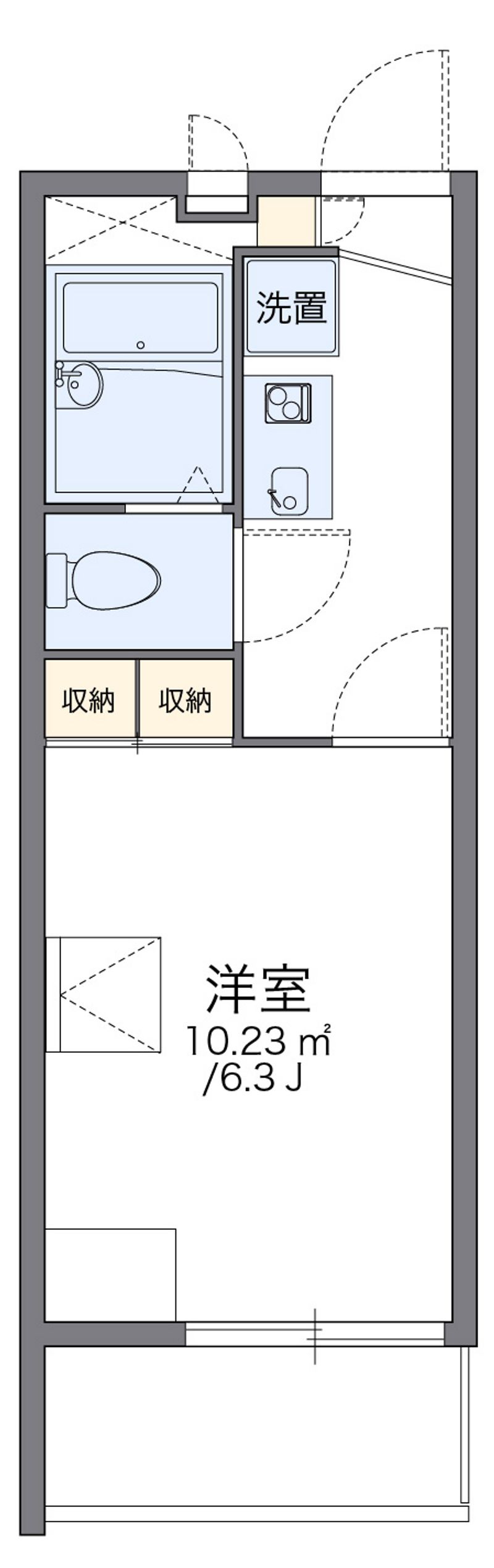 レオパレス聖蹟ロイヤルハイツ 間取図