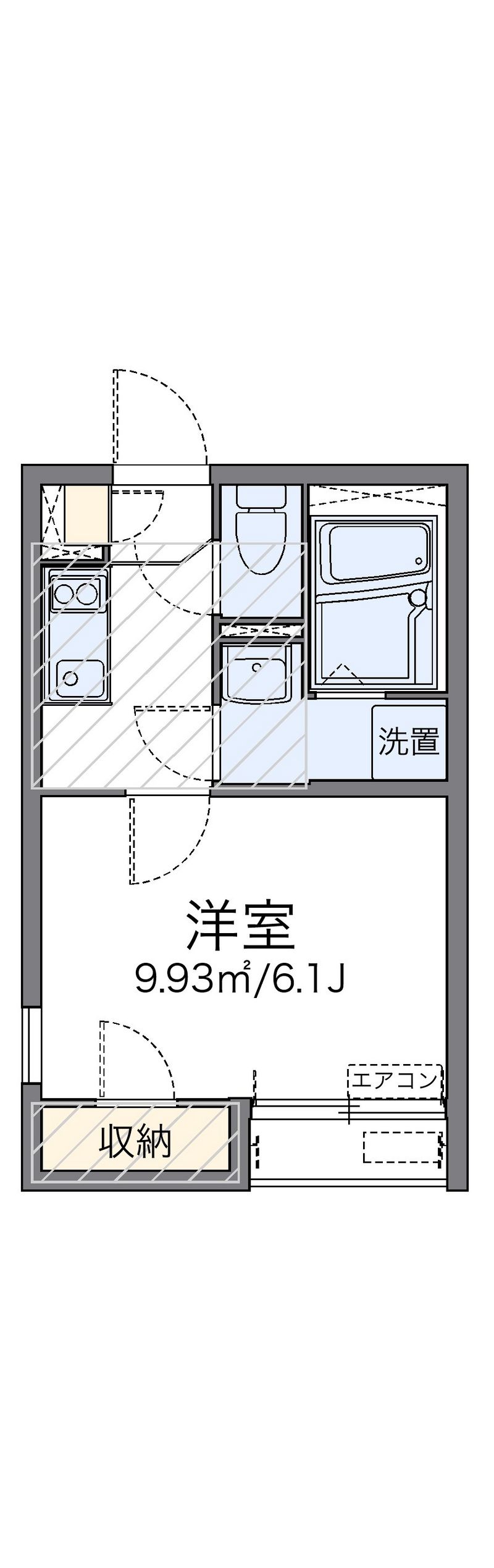 レオネクスト乙艫海岸Ａ 間取図