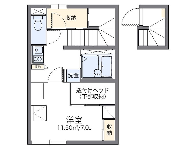 レオパレスジュピテル 間取図
