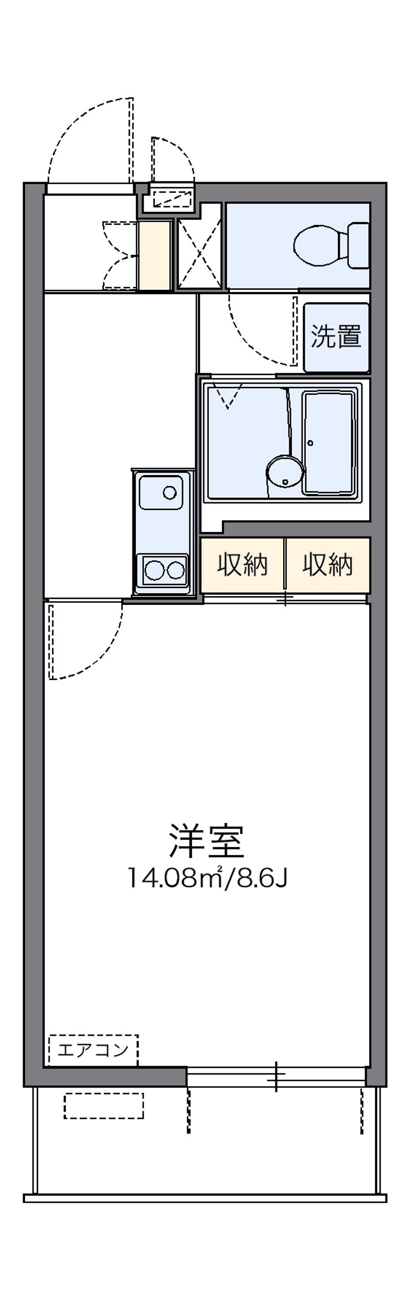レオネクストアロマルカネハイツ 間取図