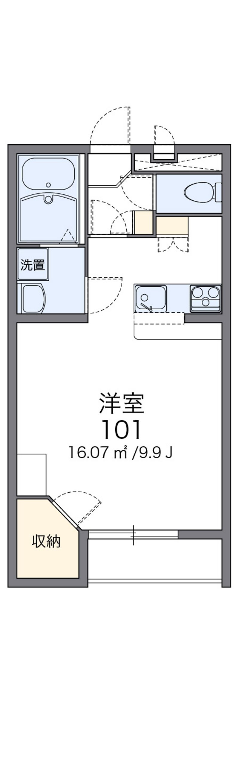 レオパレスサンシャイン 間取図
