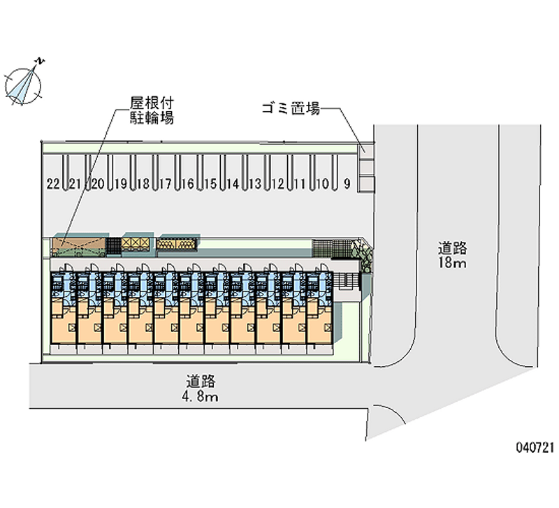 レオパレス鳥戸Ⅱ 月極駐車場