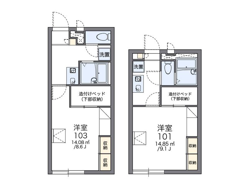 レオパレスさくら 間取図