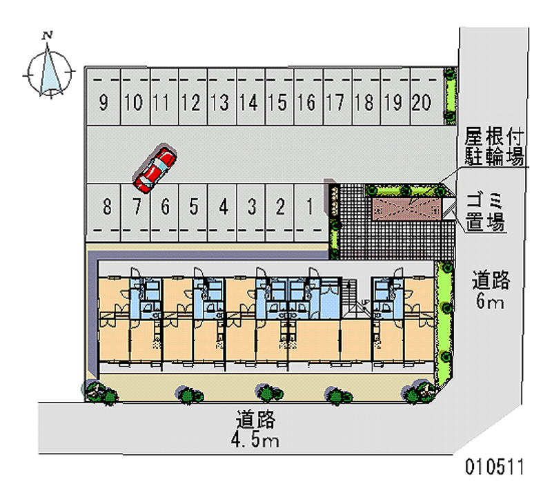 レオパレスパルパル 月極駐車場