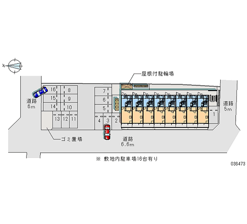 レオパレスサンレイクハーモニー 月極駐車場