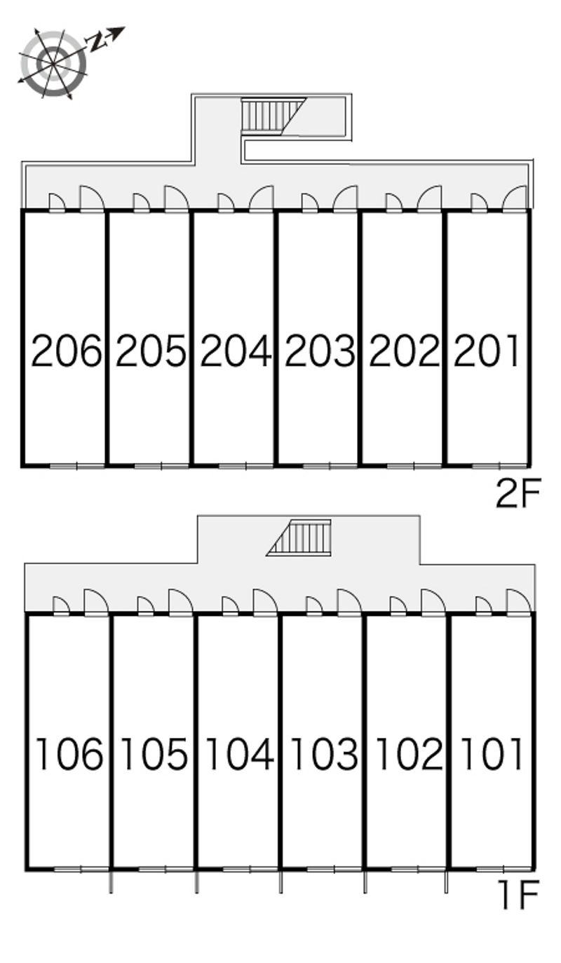 レオパレスＧＯＮ　ＧＯＮ 間取配置図