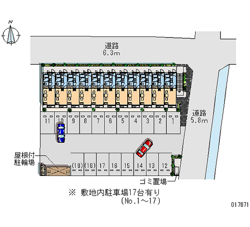 17071 Monthly parking lot