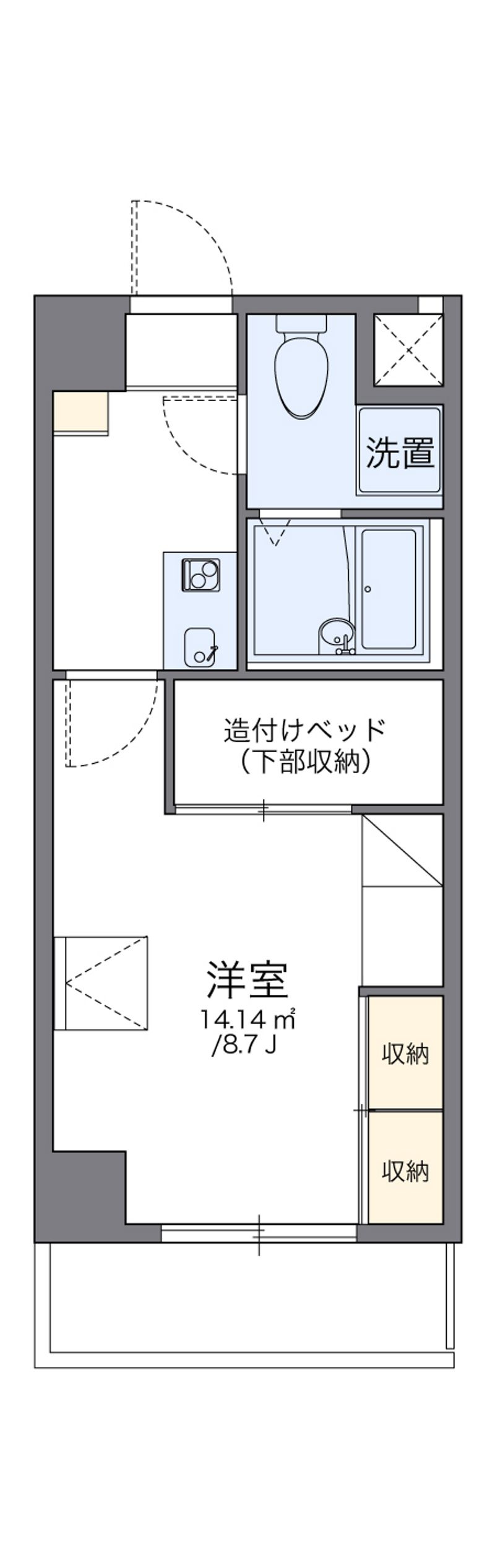レオパレスさくら中央 間取図