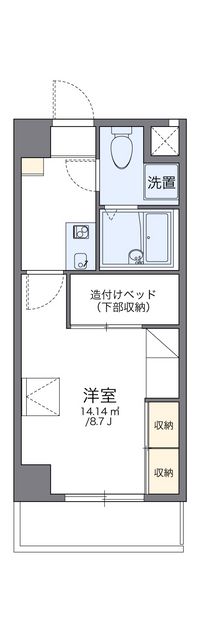 レオパレスさくら中央 間取り図