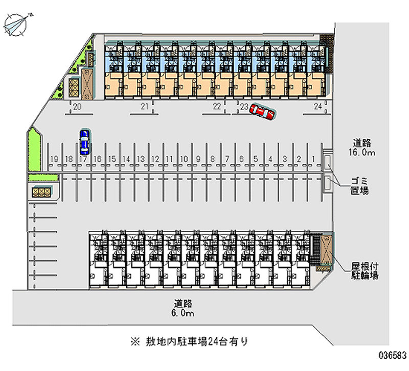 36583 Monthly parking lot