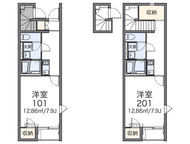 レオネクストさくらＢ 間取図