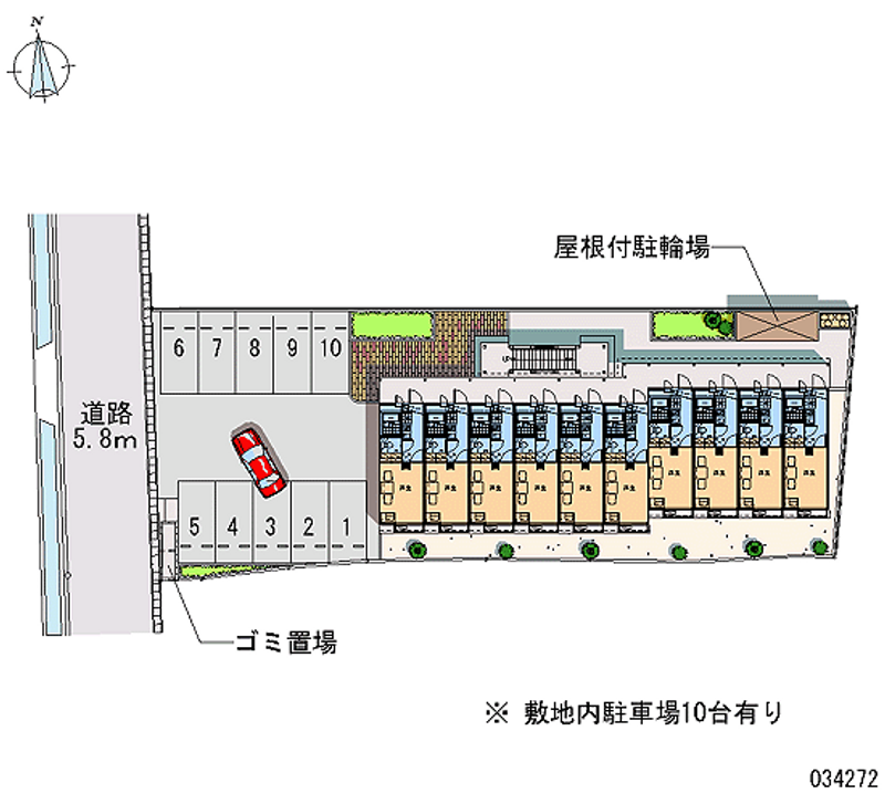 レオパレス末松 月極駐車場