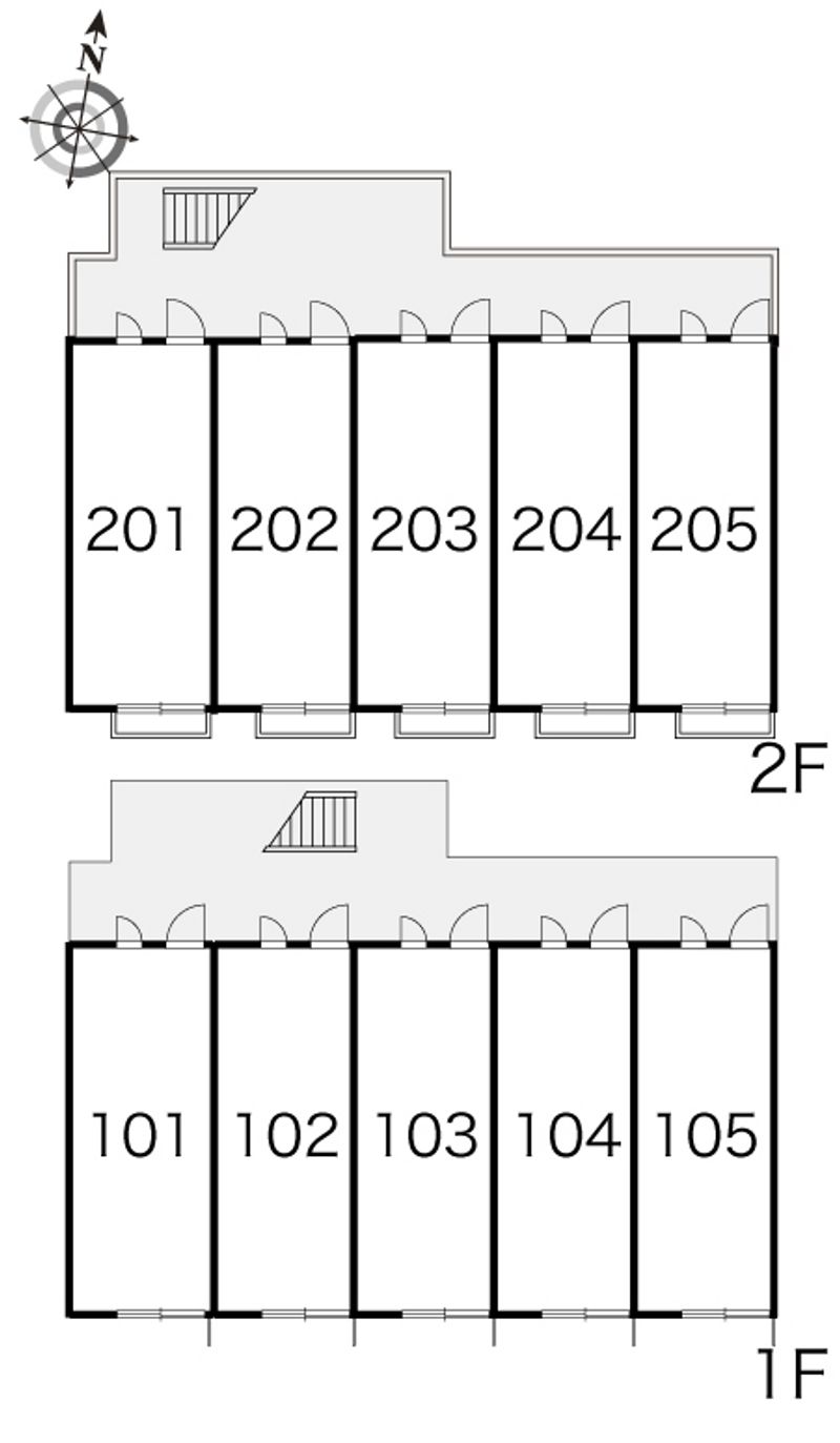レオパレスＯＭＯＴＥⅡ 間取配置図