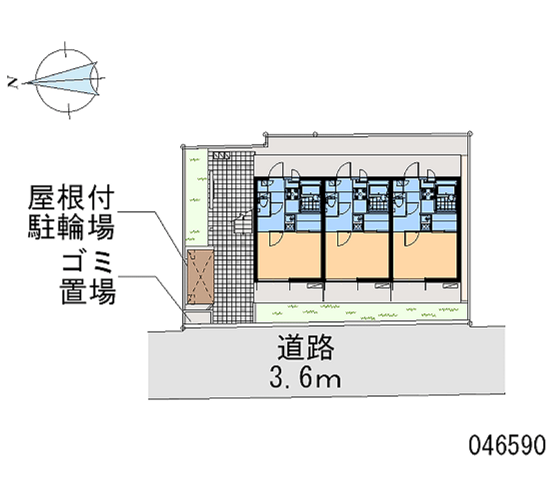 レオパレスＯａｋｃｏｕｒｔ長橋 区画図
