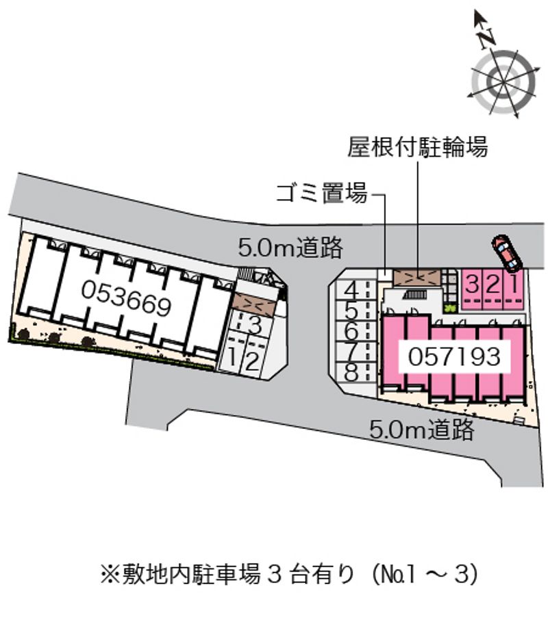 クレイノたからＤ 配置図