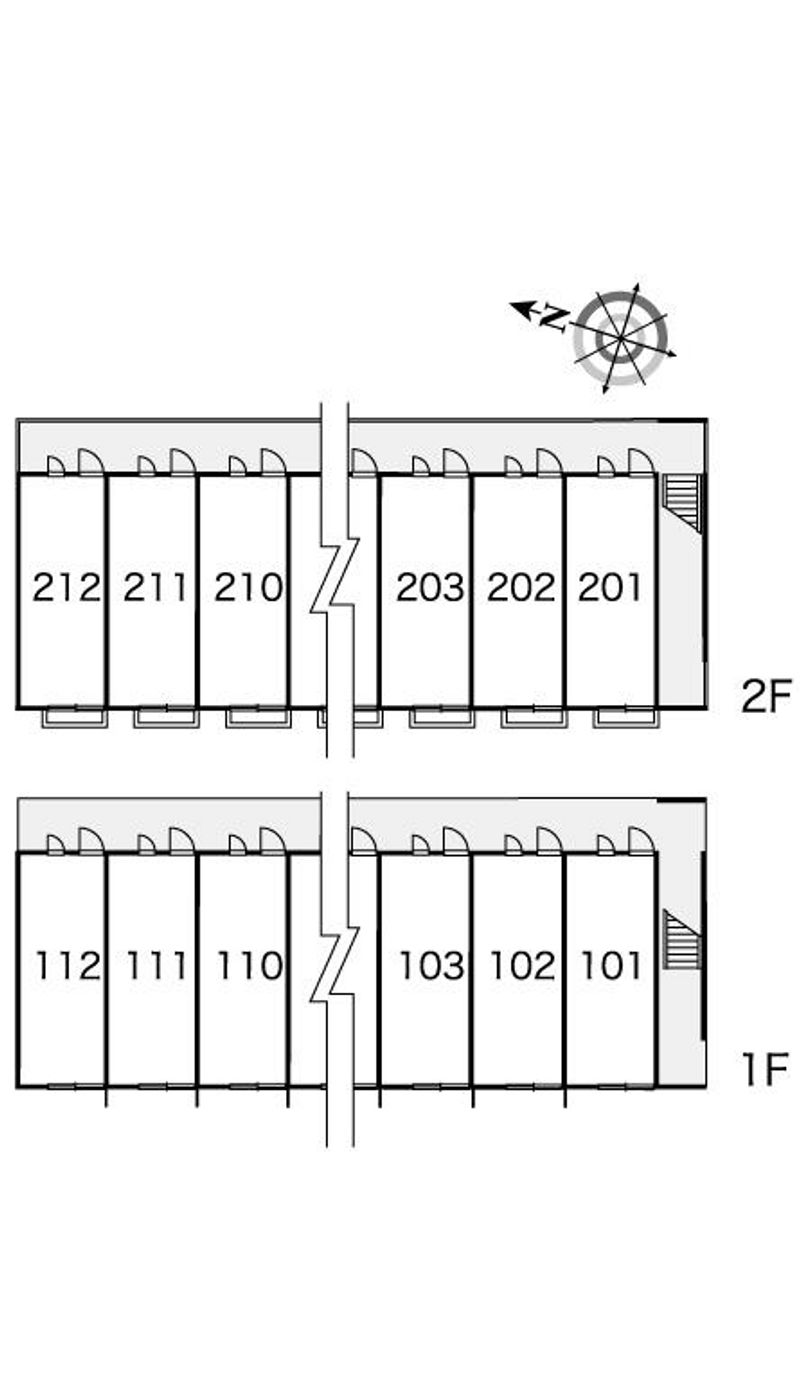 レオパレスオアシス 間取配置図