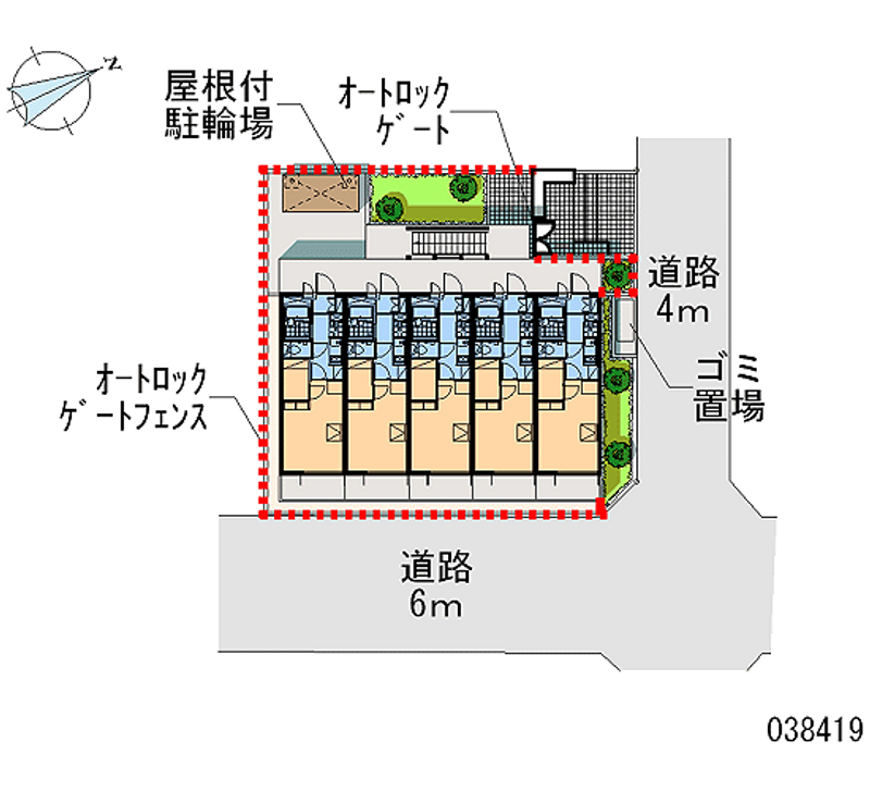 レオパレスマ　メゾンウメジマ 区画図