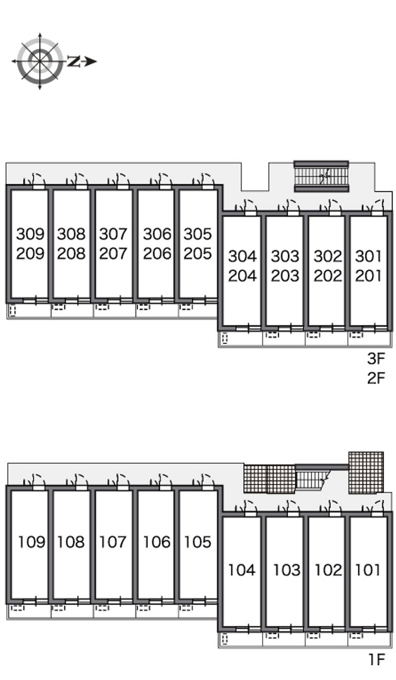 レオパレス光 間取配置図