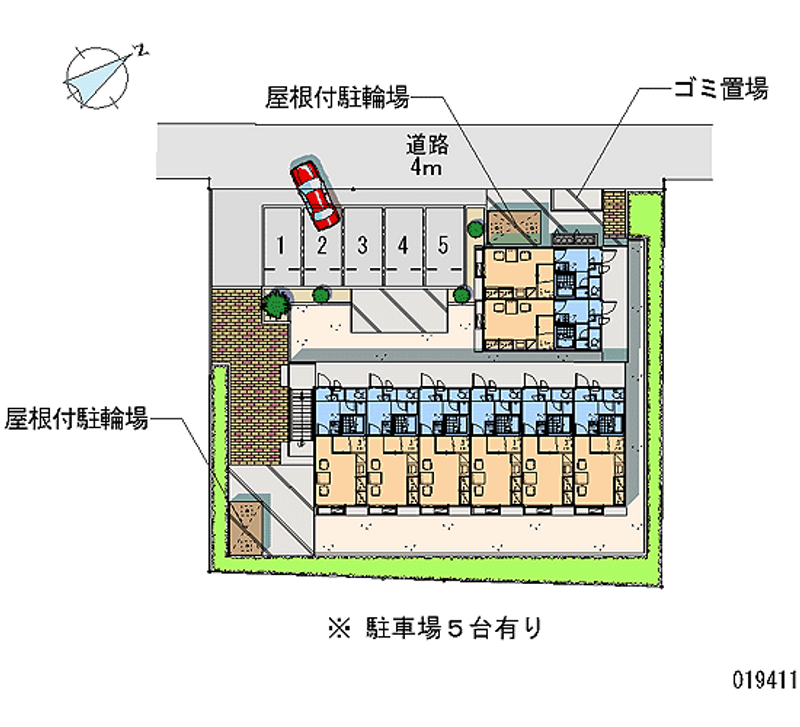 レオパレススワホーム 月極駐車場