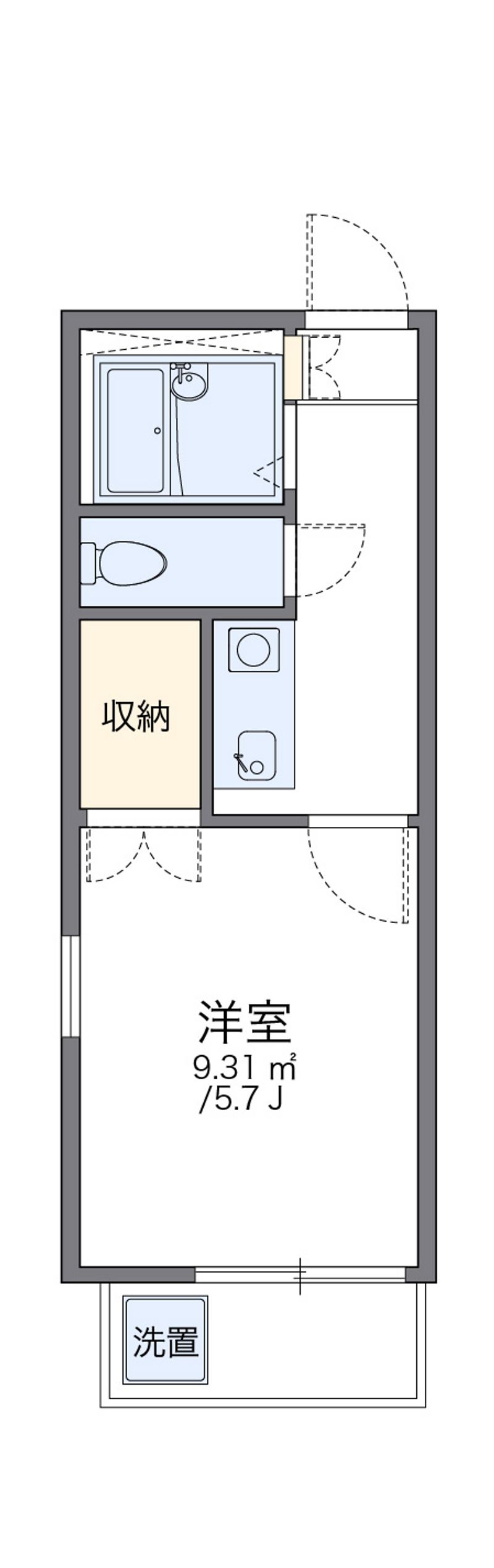 レオパレス立川第３ 間取図