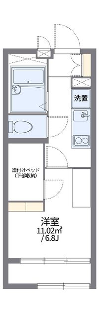 レオパレスリュエル 間取り図