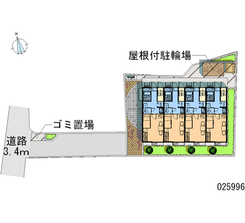 レオパレス大東町 区画図
