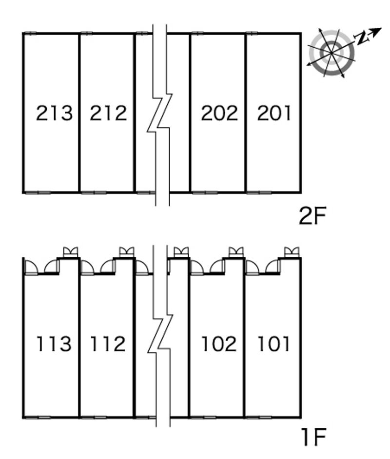 レオパレスシャルマン久保田 間取配置図