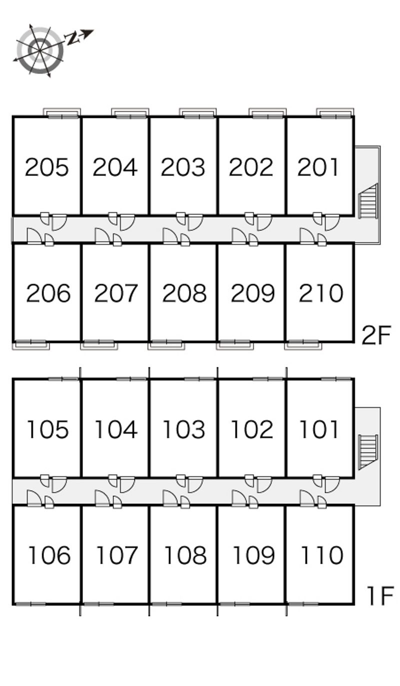 レオパレス裕 間取配置図