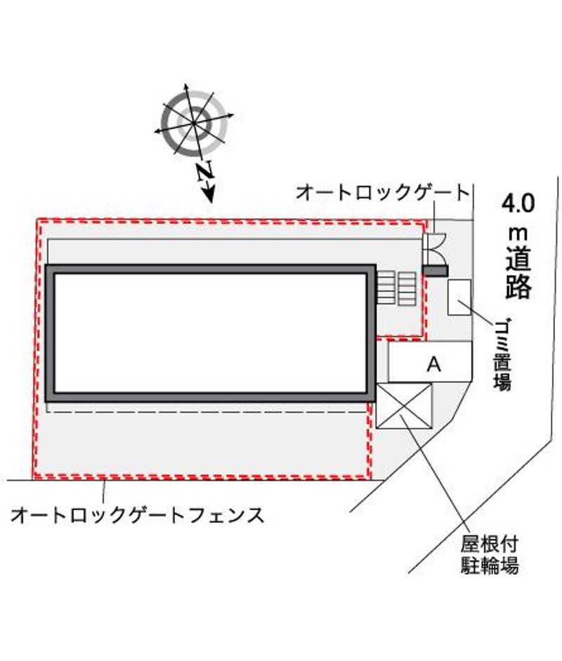 レオパレスＷＡＯ　ＷＡＯ 配置図