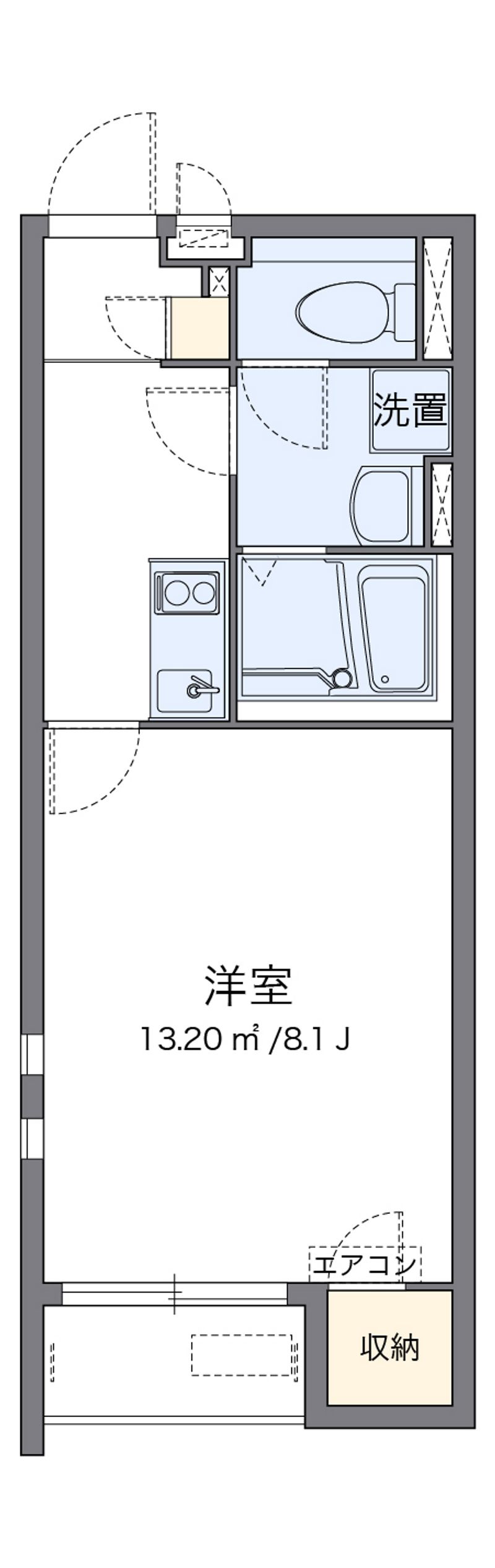 クレイノソレイユ扇町 間取図