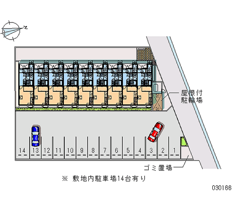 レオパレスＡＲＡＷＡＩ 月極駐車場