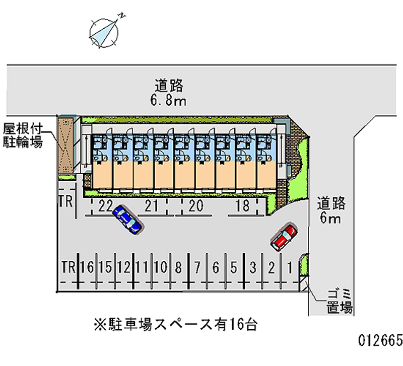 12665 Monthly parking lot