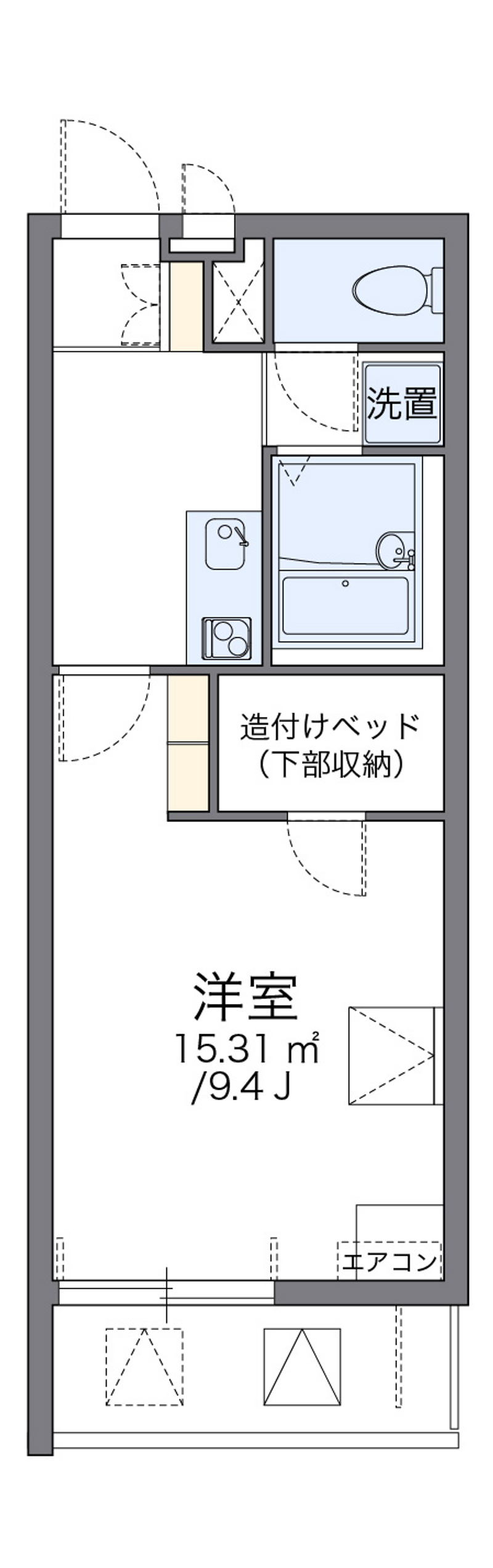 レオパレスシャン　フルール 間取り