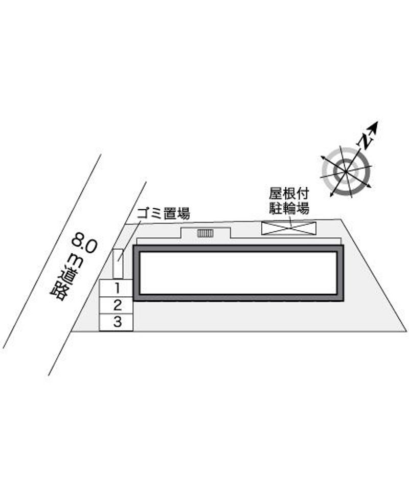 レオパレス清水 配置図