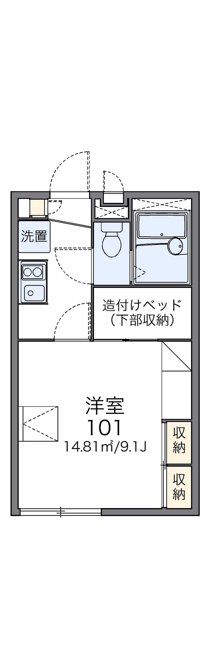 レオパレスコスモガーデン 間取図