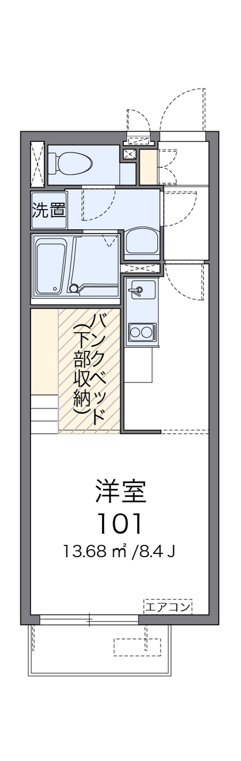 ミランダＩＩＤＡ 間取図