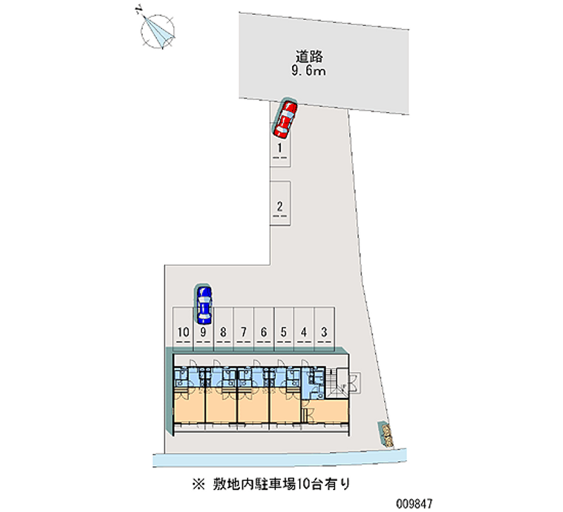 レオパレス楓 月極駐車場