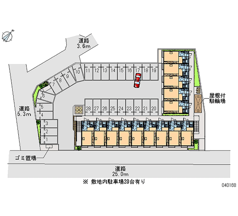 40168 Monthly parking lot