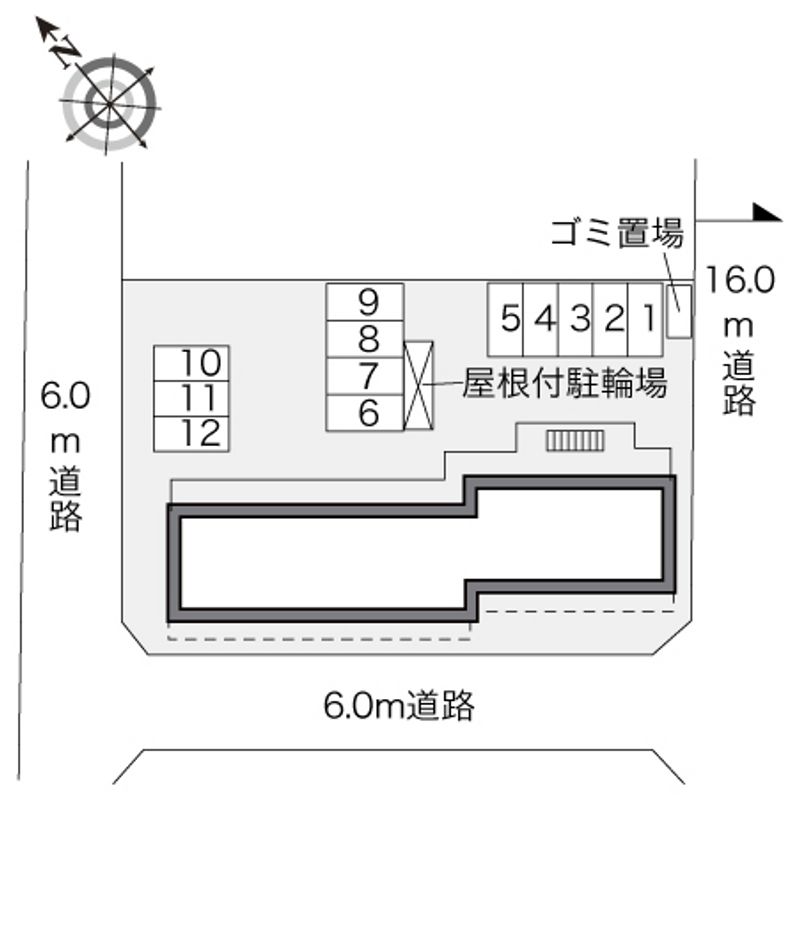 レオパレスベル　クリスタル 配置図