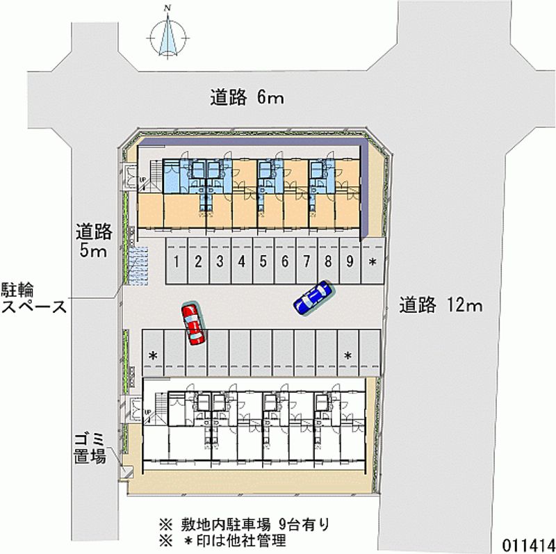 レオパレスはなみずき壱番館 月極駐車場