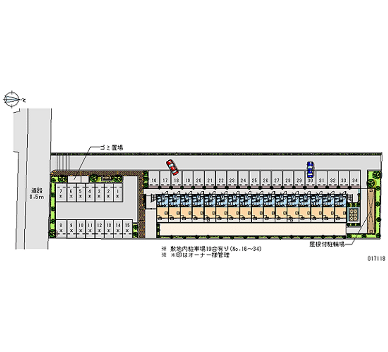 17118 Monthly parking lot