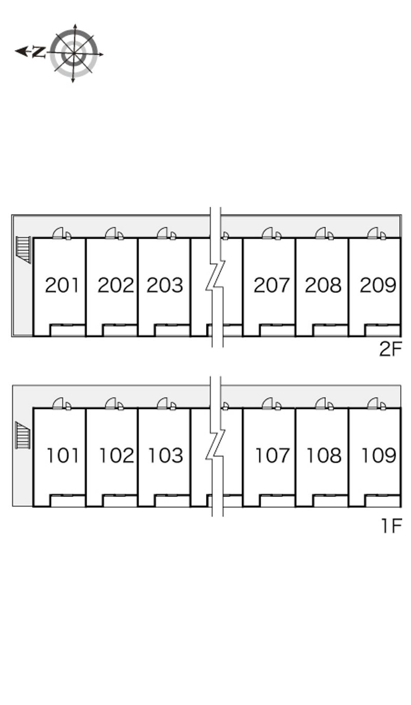 レオパレスエスペランザ 間取配置図