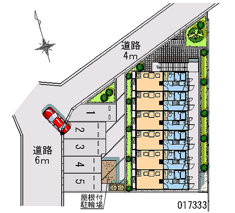 レオパレスサニータウン 区画図