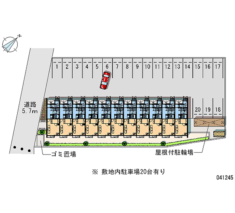 41245 Monthly parking lot