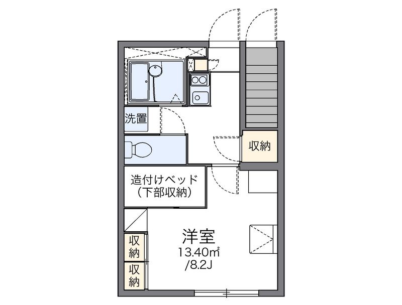 レオパレスニューロード 間取図