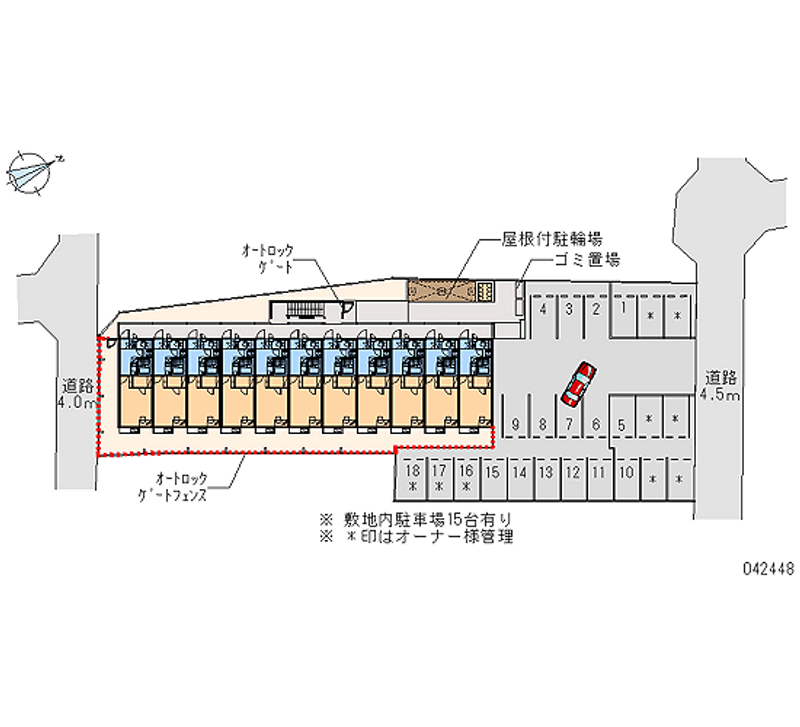 42448 bãi đậu xe hàng tháng